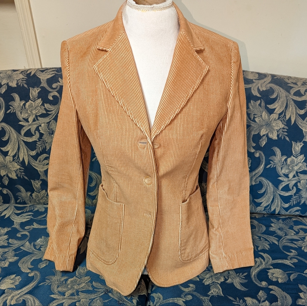 Express corduroy patch sleeve blazer